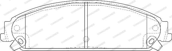 Wagner WBP24164A - Kit pastiglie freno, Freno a disco autozon.pro