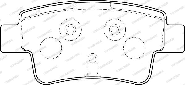 Wagner WBP24349B - Kit pastiglie freno, Freno a disco autozon.pro