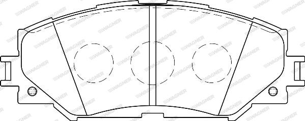 Wagner WBP24336A - Kit pastiglie freno, Freno a disco autozon.pro