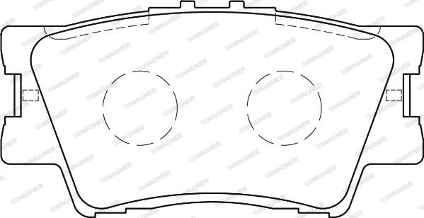 Wagner WBP24338A - Kit pastiglie freno, Freno a disco autozon.pro