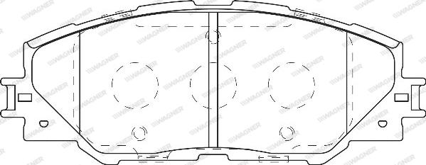 Wagner WBP24337A - Kit pastiglie freno, Freno a disco autozon.pro