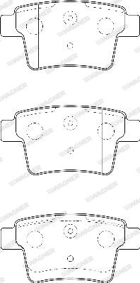 Wagner WBP24260A - Kit pastiglie freno, Freno a disco autozon.pro