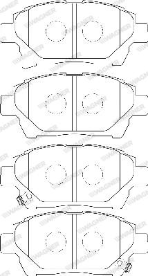 Wagner WBP24778A - Kit pastiglie freno, Freno a disco autozon.pro