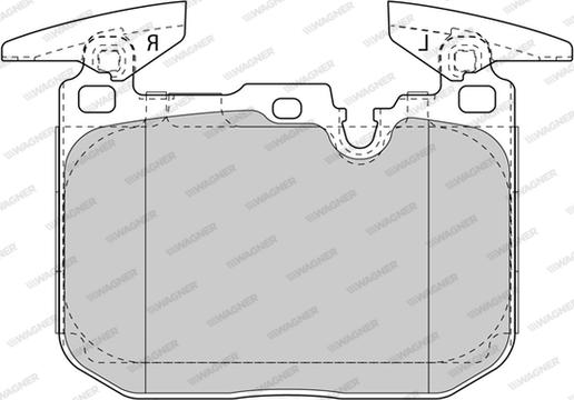 Wagner WBP25028A - Kit pastiglie freno, Freno a disco autozon.pro