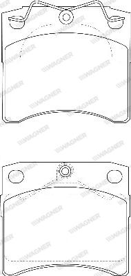 Wagner WBP20652A - Kit pastiglie freno, Freno a disco autozon.pro