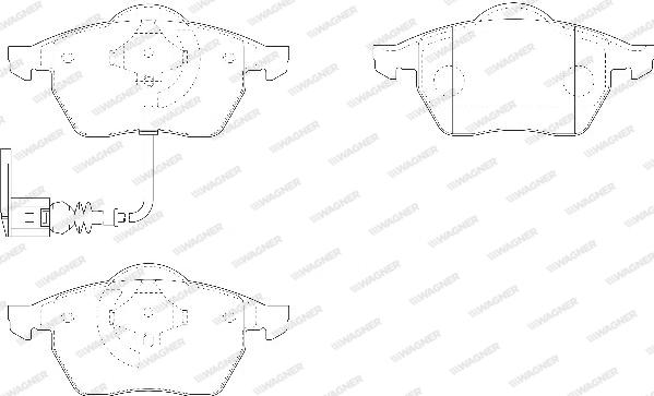 Wagner WBP20676C - Kit pastiglie freno, Freno a disco autozon.pro