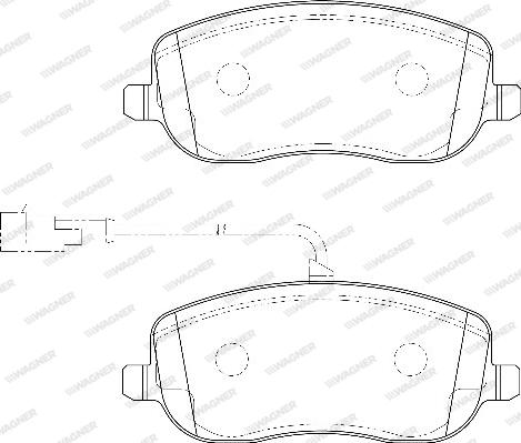 Wagner WBP20261B - Kit pastiglie freno, Freno a disco autozon.pro
