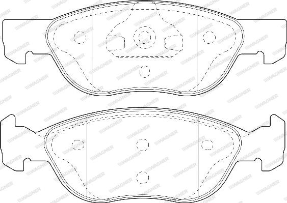 Wagner WBP21927B - Kit pastiglie freno, Freno a disco autozon.pro