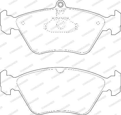 Wagner WBP21411A - Kit pastiglie freno, Freno a disco autozon.pro