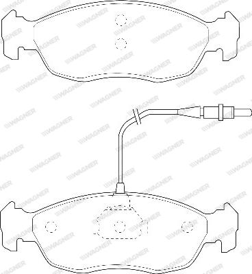 Wagner WBP21430B - Kit pastiglie freno, Freno a disco autozon.pro