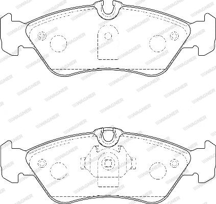 Wagner WBP21592A - Kit pastiglie freno, Freno a disco autozon.pro