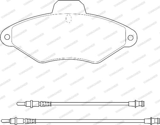 Wagner WBP21631A - Kit pastiglie freno, Freno a disco autozon.pro