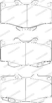 Wagner WBP21679A - Kit pastiglie freno, Freno a disco autozon.pro