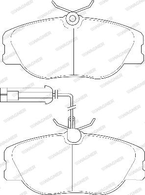 Wagner WBP21147A - Kit pastiglie freno, Freno a disco autozon.pro