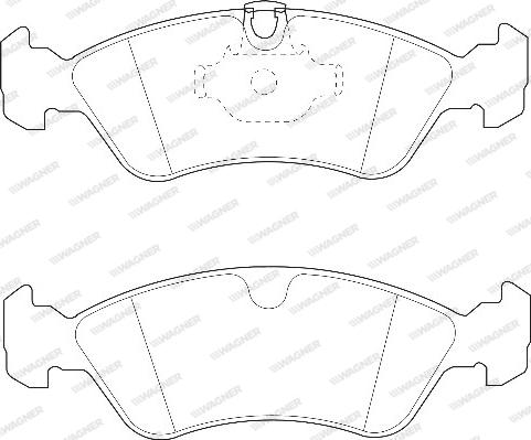 Wagner WBP21862A - Kit pastiglie freno, Freno a disco autozon.pro