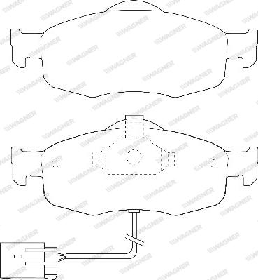 Wagner WBP21395A - Kit pastiglie freno, Freno a disco autozon.pro