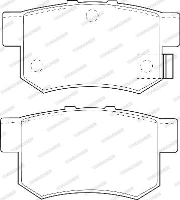 Wagner WBP21719A - Kit pastiglie freno, Freno a disco autozon.pro