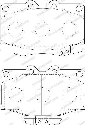 Wagner WBP21777A - Kit pastiglie freno, Freno a disco autozon.pro