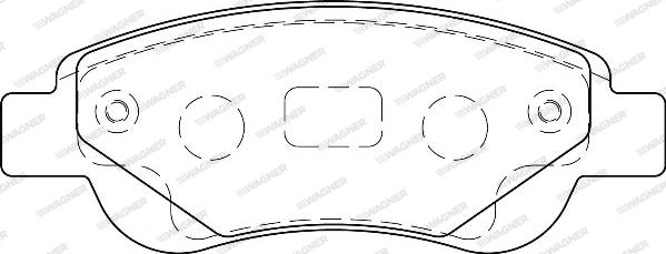 Wagner WBP23959A - Kit pastiglie freno, Freno a disco autozon.pro