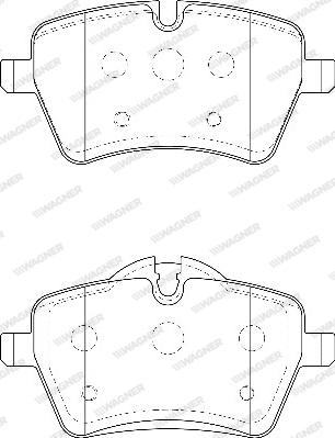 Wagner WBP23984A - Kit pastiglie freno, Freno a disco autozon.pro
