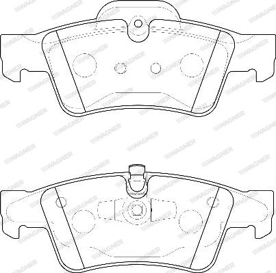 Wagner WBP23923A - Kit pastiglie freno, Freno a disco autozon.pro