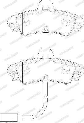 Wagner WBP23410A - Kit pastiglie freno, Freno a disco autozon.pro