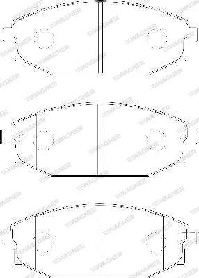 Wagner WBP23518A - Kit pastiglie freno, Freno a disco autozon.pro