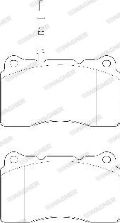 Wagner WBP23575A - Kit pastiglie freno, Freno a disco autozon.pro