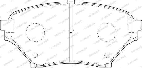 Wagner WBP23696A - Kit pastiglie freno, Freno a disco autozon.pro