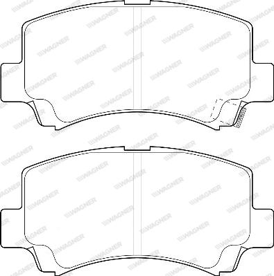 Wagner WBP23662A - Kit pastiglie freno, Freno a disco autozon.pro