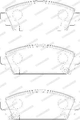 Wagner WBP23096A - Kit pastiglie freno, Freno a disco autozon.pro