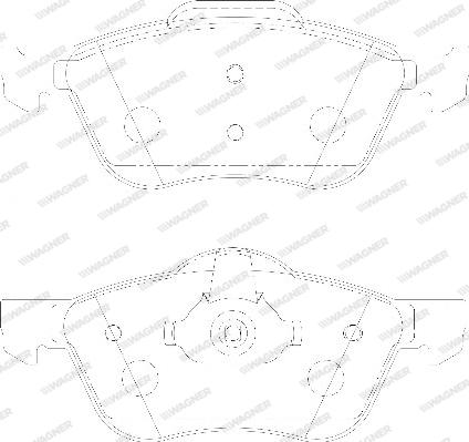 Wagner WBP23159A - Kit pastiglie freno, Freno a disco autozon.pro