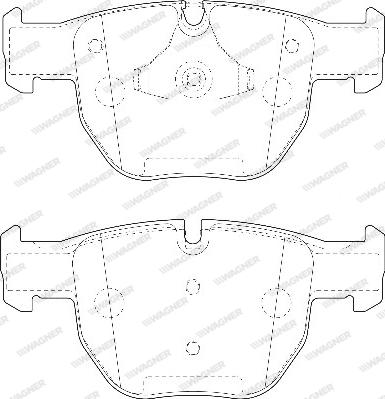 Wagner WBP23397A - Kit pastiglie freno, Freno a disco autozon.pro