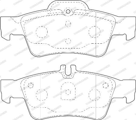 Wagner WBP23334A - Kit pastiglie freno, Freno a disco autozon.pro