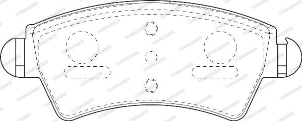 Wagner WBP23332A - Kit pastiglie freno, Freno a disco autozon.pro