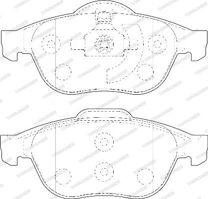 Wagner WBP23245B - Kit pastiglie freno, Freno a disco autozon.pro