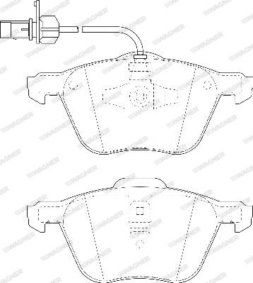 Wagner WBP23269B - Kit pastiglie freno, Freno a disco autozon.pro