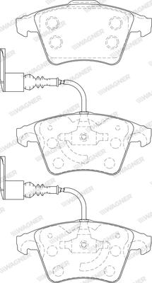 Wagner WBP23749A - Kit pastiglie freno, Freno a disco autozon.pro