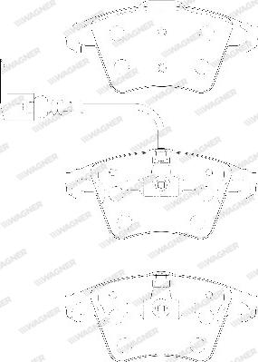 Wagner WBP23746B - Kit pastiglie freno, Freno a disco autozon.pro