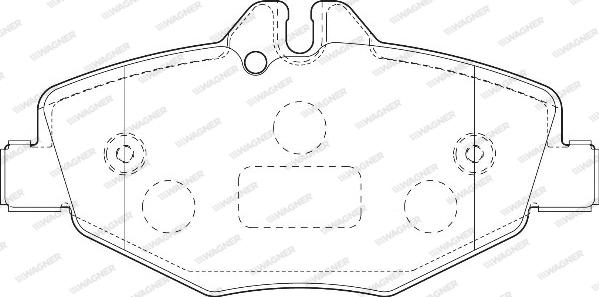 Wagner WBP23743A - Kit pastiglie freno, Freno a disco autozon.pro