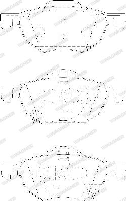 Wagner WBP23719A - Kit pastiglie freno, Freno a disco autozon.pro