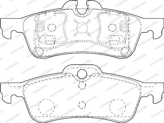 Wagner WBP23716A - Kit pastiglie freno, Freno a disco autozon.pro