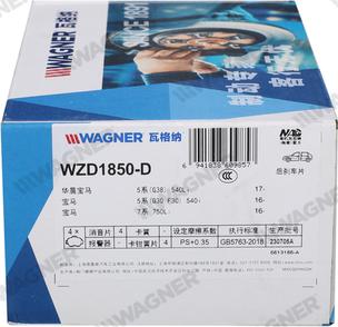 Wagner WZD1850-D - Kit pastiglie freno, Freno a disco autozon.pro