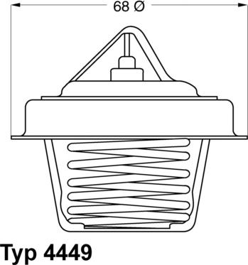 WAHLER 4449.84D - Termostato, Refrigerante autozon.pro