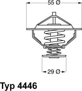 WAHLER 4446.83D - Termostato, Refrigerante autozon.pro