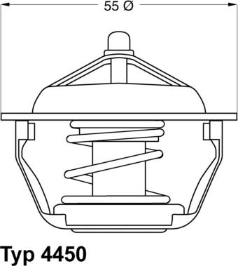 WAHLER 4450.83D - Termostato, Refrigerante autozon.pro