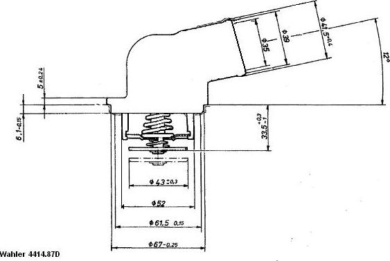 WAHLER 4414.87D - Termostato, Refrigerante autozon.pro