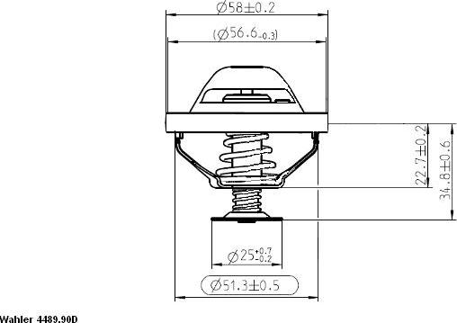 WAHLER 4489.90D - Termostato, Refrigerante autozon.pro