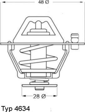 WAHLER 4634.76 - Termostato, Refrigerante autozon.pro