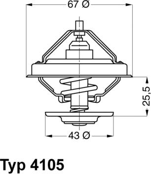 WAHLER 4105.71D - Termostato, Refrigerante autozon.pro